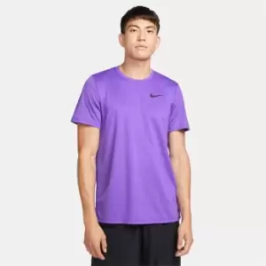Image of Nike Superset Short Sleeve Training Top Mens - Purple