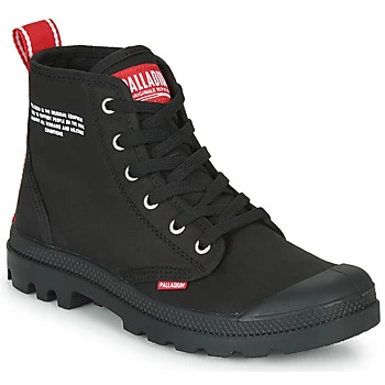 Image of Palladium PAMPA HI DU C mens Mid Boots in Black,8,9,9.5,11