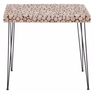 Image of Interiors By Ph Wood Disc Console Table