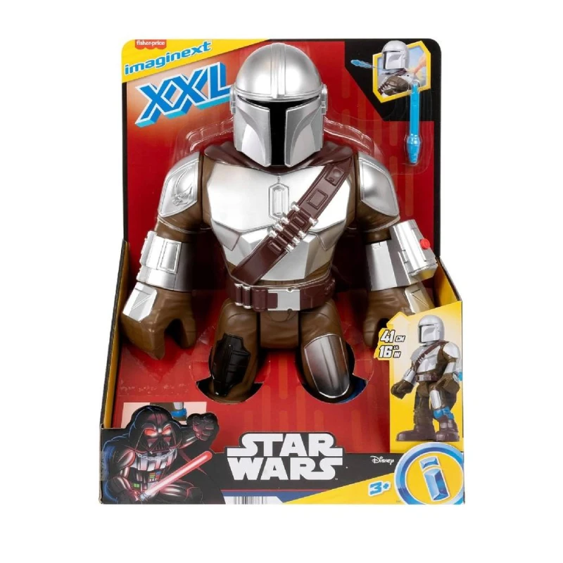 Image of Star Wars Imaginext Star Wars The Mandalorian XXL Figure Poseable Toy