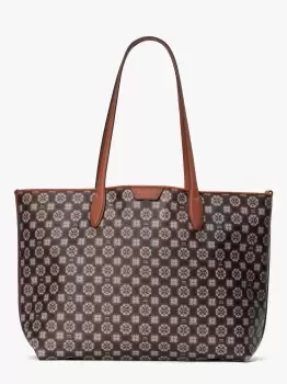 Image of Kate Spade Spade Flower Monogram Sutton Medium Tote Bag, Black Multi, One Size