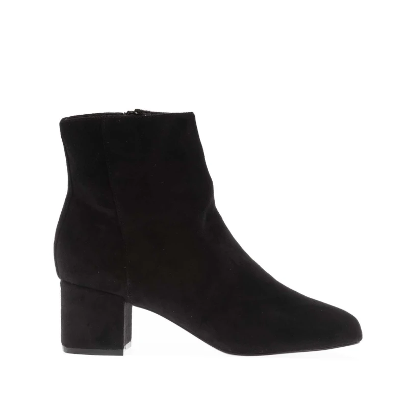 Image of Dune London Prisha Block-Heel Ankle Boots Black female UK 3