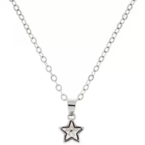 Image of Ted Baker Ladies Silver Plated Crystal Star Necklace