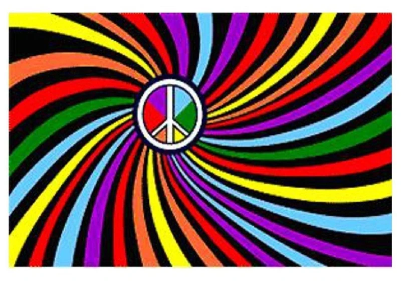 Image of Shatchi 5ft x 3ft Gay Peace Flag Event Decoaration Multi
