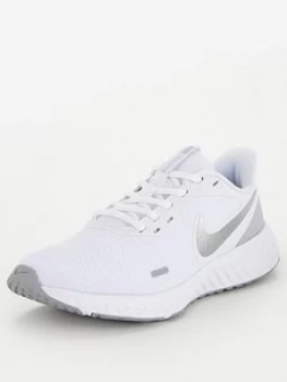 Image of Nike Revolution 5 - White/Grey, Size 4, Women