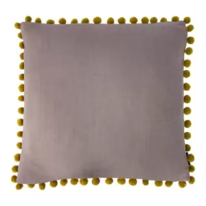 Image of Mardi Gras Pom-Pom Cushion Dove/Gold, Dove/Gold / 50 x 50cm / Polyester Filled