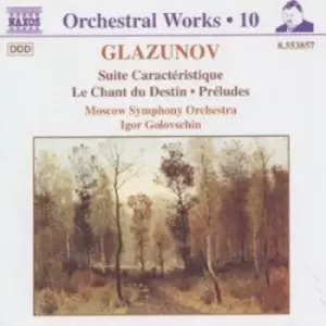 Image of Glazunov Suite Caracteristique / Chant du Destin by Alexander Konstantinovich Glazunov CD Album