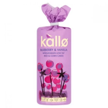 Image of Kallo Jumbo Corn & Rice Cakes - Blueberry & Vanilla - 120g x 6 (Case of 6)