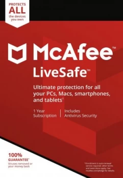 Image of McAfee LiveSafe 2017 Unlimited Device