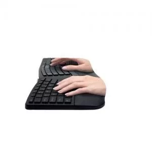 Image of Kensington Pro Fit Ergo Wireless Keyboard UK Layout Black