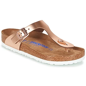 Image of Birkenstock GIZEH SFB womens Flip flops / Sandals (Shoes) in Gold,2.5,2.5,3.5,4.5,5,5.5