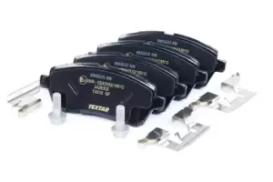 Image of TEXTAR Brake pad set 2428302 Brake pads,Brake pad set, disc brake FORD,MAZDA,Fiesta Mk6 Schragheck (JA8, JR8),Fiesta Mk6 Limousine
