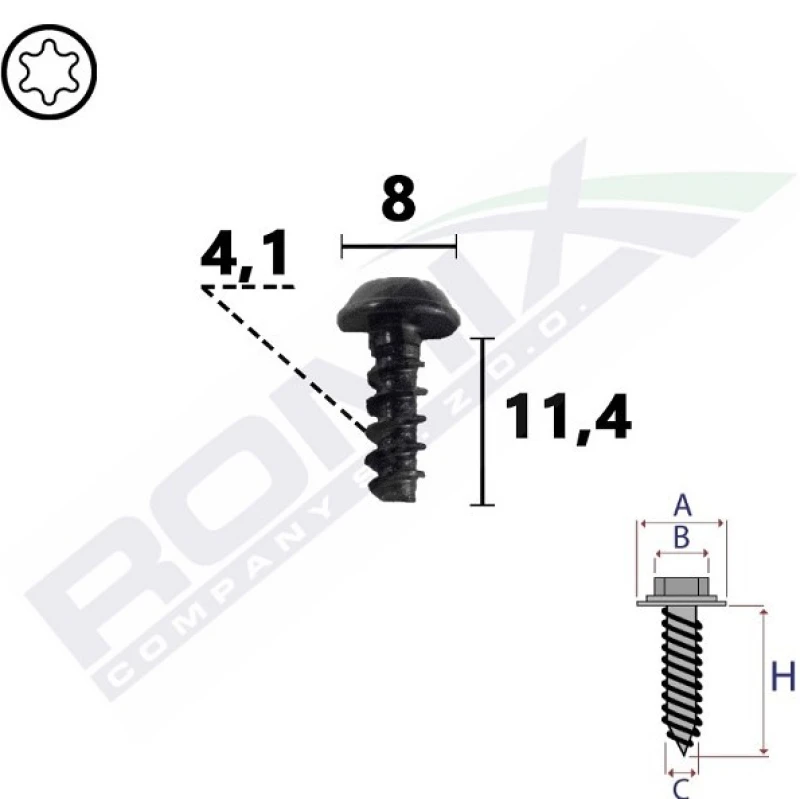 Image of ROMIX C70811 Screw / Bolt Screw / Bolt (1438)