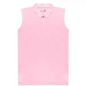 Image of Callaway Zip Heather Polo Shirt Ladies - Pink
