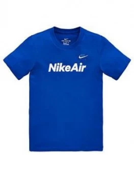 Image of Nike Sportswear Air Older Boys T-Shirt - Royal Blue
