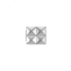 Image of Classic Glam Steel Small Pyramids Link Charm 230107/02