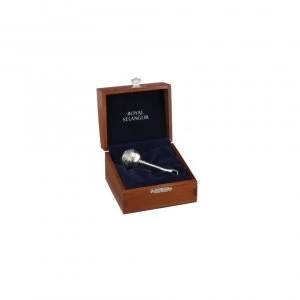 Image of Royal Selangor Pewter Baby Rattle in Wooden Presentation Box