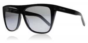 Image of Yves Saint Laurent SL1 Sunglasses Black Grey 001 59mm