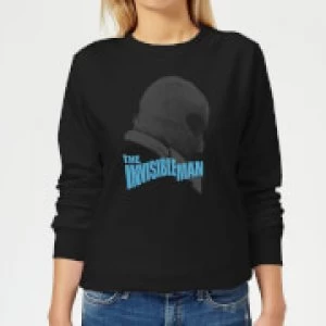 Image of Universal Monsters The Invisible Man Greyscale Womens Sweatshirt - Black - M