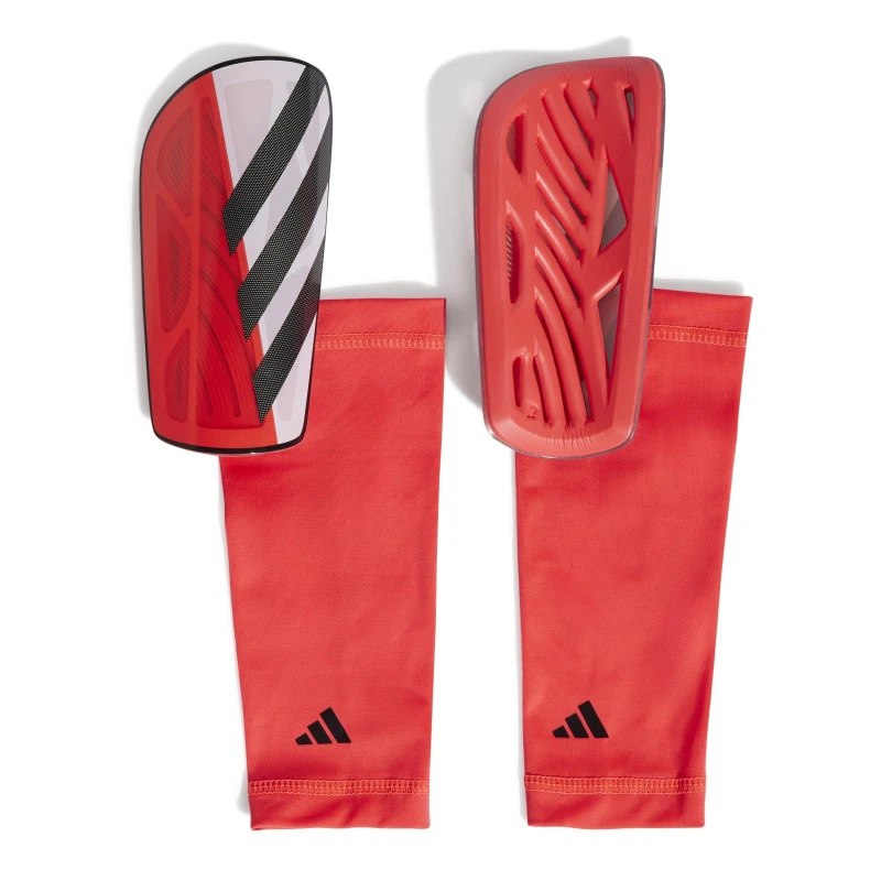 Image of Adidas Mens Tiro Shin Pad- Red Red WARDZ Male L,M,S,XL