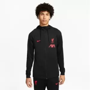 Image of Nike Liverpool Away Strike Jacket 2022 2023 Adults - Black