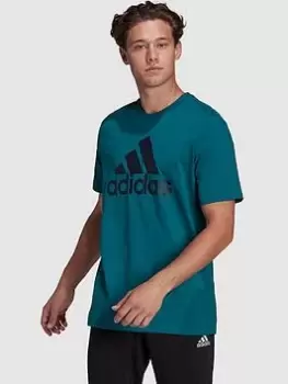 Image of adidas Badge of Sport T-Shirt - Teal, Teal Size XS Men