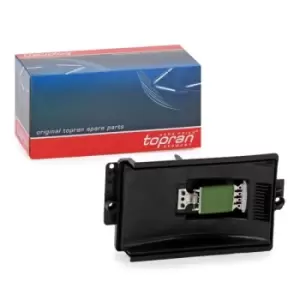 Image of TOPRAN Resistor, interior blower 112 195 VW,AUDI,SKODA,Golf IV Schragheck (1J1),Golf IV Variant (1J5),Lupo (6X1, 6E1),POLO (6N2),Bora Limousine (1J2)