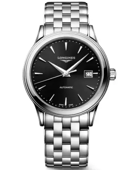 Image of Longines Flagship Automatic Black Dial Steel Mens Watch L4.984.4.59.6 L4.984.4.59.6