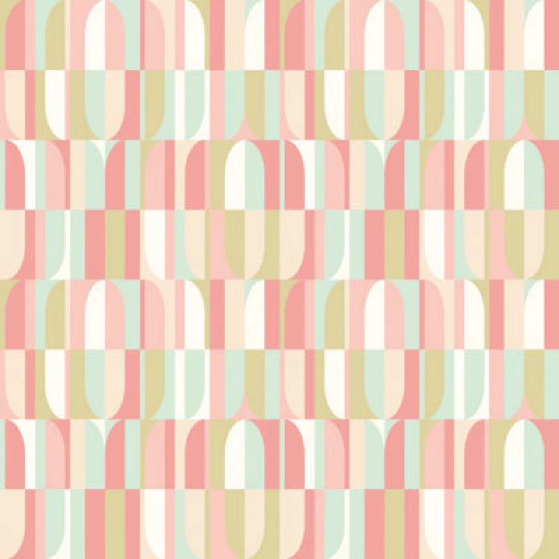Image of Hoopla Walls Building Blocks Coral Mix Smooth Matt Wallpaper