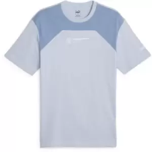 Image of Puma Manchester City Football Culture T-Shirt 2023 2024 Adults - Blue