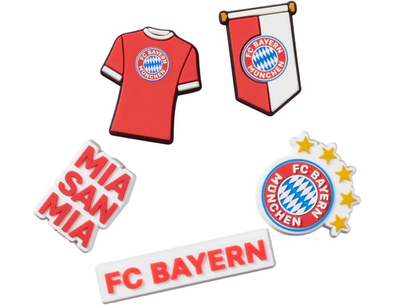 Image of Crocs Fc Bayern Munchen Bayern Fc 5pck Pin Multicolor 1SIZE