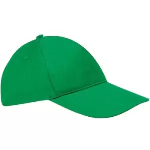 Image of SOLS Unisex Sunny 5 Panel Baseball Cap (ONE) (Kelly Green)