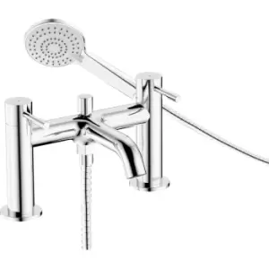 Image of Bristan Mila Taps Bath Shower Mixer in Chrome Brass