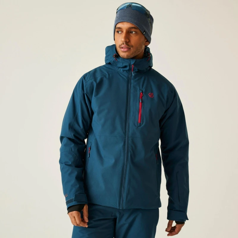 Image of Dare 2b Dare 2b Men Eagle Waterproof Breathable Insulated Skiing Jacket in Dark Blue Size: Medium Dark Blue M Male 5063516184935