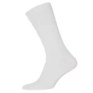 Image of Unisex Big Foot Comfort Fit Diabetic Socks (3 Pairs) (UK Shoe 11-14, EUR 45-49) (White)