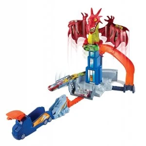 Image of Hot Wheels Dragon Blast Playset