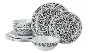 Image of Waterside 12 Piece Marrakech Melamine Dinner Set