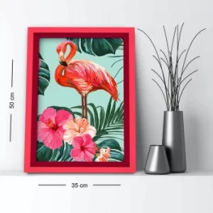 Image of 3550AHS-062 Multicolor Decorative Framed MDF Painting
