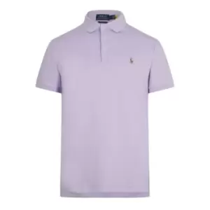 Image of POLO RALPH LAUREN Embroidered Polo Shirt - Purple