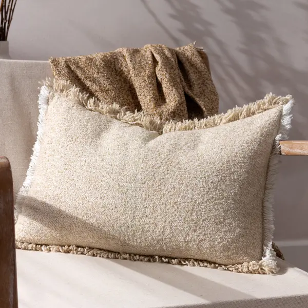Image of Doze Cushion Natural, Natural / 40 x 60cm / Polyester Filled