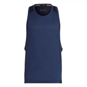 Image of adidas Training Tank Top Mens - Legend Ink Metallic