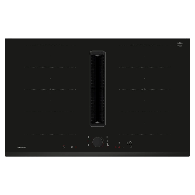 Image of Neff V68FUX4L0 84cm N90 Air Venting Flex Induction Hob - BLACK V68FUX4L0