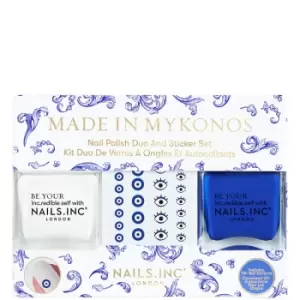 Image of nails inc. Made In Mykonos Nail Polish Duo