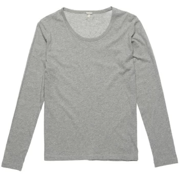 Image of Superdry Long Sleeve Lounge T Shirt - Grey Marl 07Q