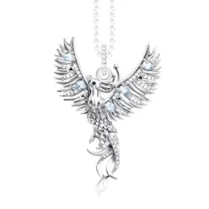 Image of THOMAS SABO Silver Zirconia & Freshwater Pearl Phoenix Necklace
