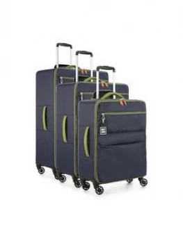Image of Revelation By Antler Leap 3Pcs Luggage Set Navy Suitcases