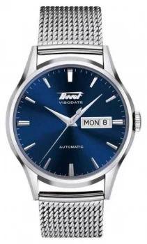 Image of Tissot Mens Heritage Visodate Stainless Steel Mesh Watch