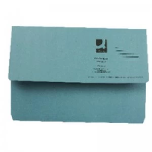 Image of Q Connect Document Wallet Fc Blue - 50 Pack