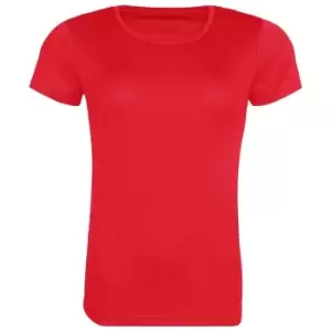 Image of Awdis Womens/Ladies Cool Recycled T-Shirt (S) (Fire Red)