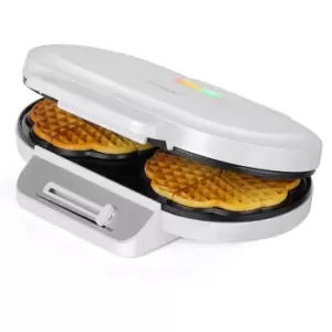 Image of Waffle Maker White 1200W Heart Waffles
